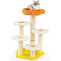 ARBRE À CHAT FLEUR <br> "Le lit oranger"