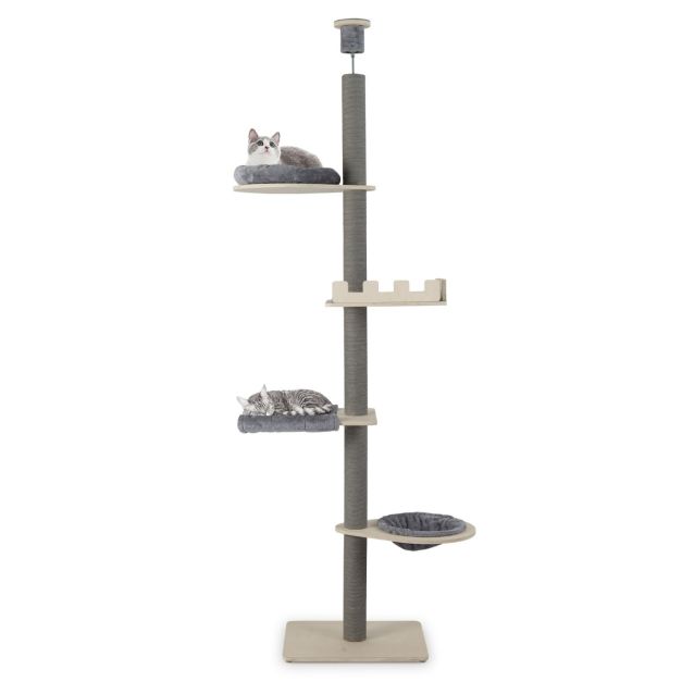 ARBRE A CHAT EN BOIS AJUSTABLE
