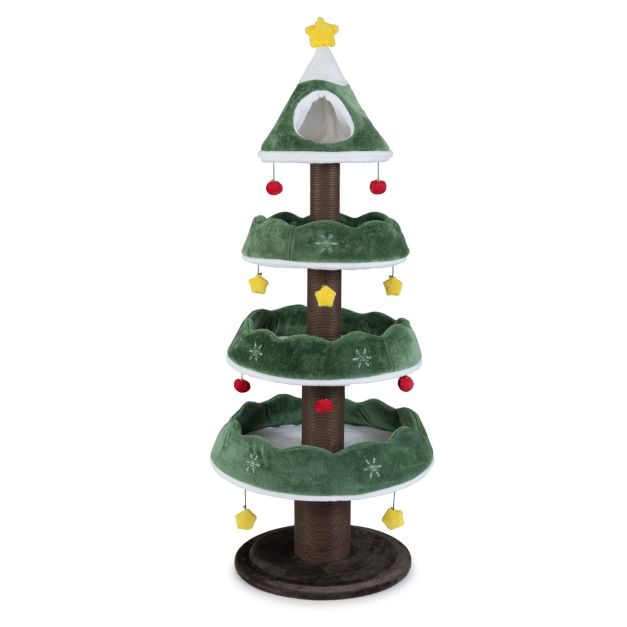 ARBRE A CHAT EN FORME DE SAPIN DE NOËL