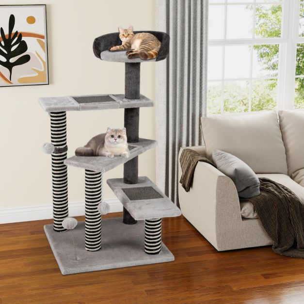 ARBRE À CHAT DESIGN <br> "L'escalier du bandit"