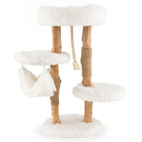ARBRE À CHAT EN BOIS FLOTTÉ<br> "La balance"