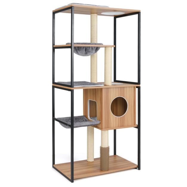 ARBRE A CHAT EN BOIS