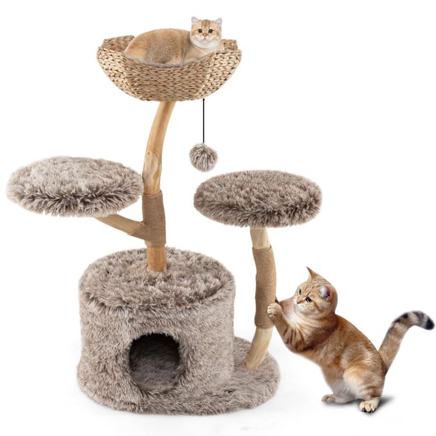 ARBRE À CHAT EN BOIS FLOTTÉ
