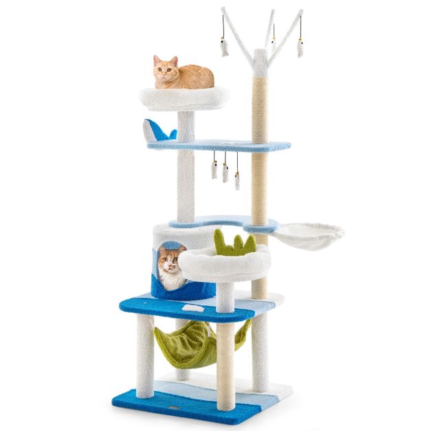 ARBRE À CHAT <br> "Le pêcheur"