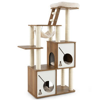 ARBRE À CHAT EN BOIS <br> "L'escalier en bois"