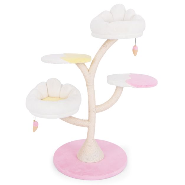 ARBRE À CHAT DESIGN <br> "L'arbre rose"