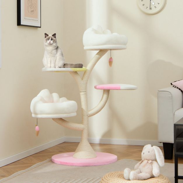 ARBRE À CHAT DESIGN <br> "L'arbre rose"