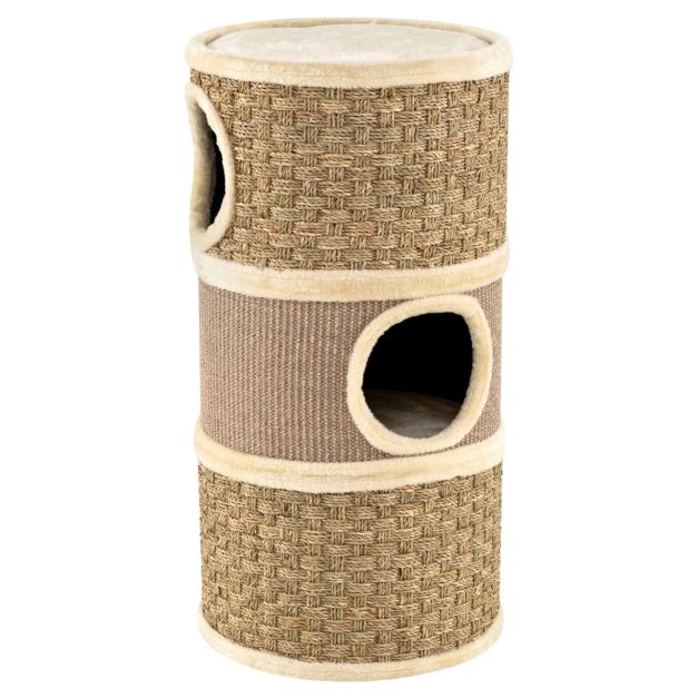 PANIER CHAT EN SISAL NATUREL 3 ETAGES