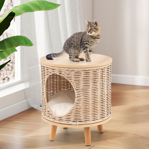 PANIER CHAT SUR PIED