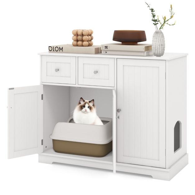 MEUBLES LITIÈRES CHAT <br> "La commode de rangement"