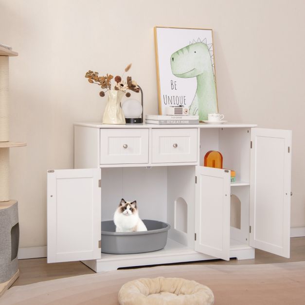 MEUBLES LITIÈRES CHAT <br> "La commode de rangement"