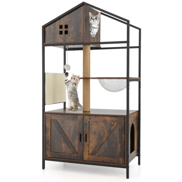 MEUBLES LITIÈRES CHAT <br> "Le polyvalent"