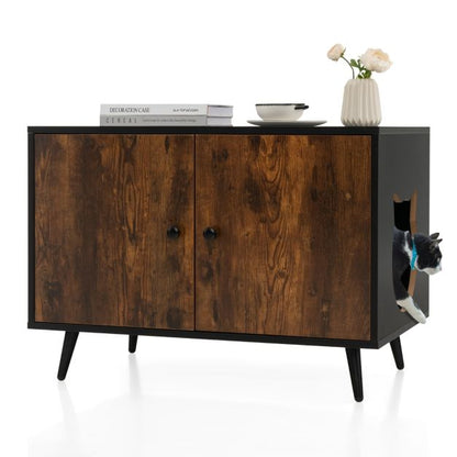 MEUBLES LITIÈRES CHAT <br> "L'élégante armoire"
