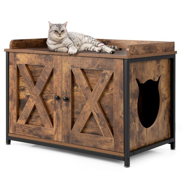 MEUBLE LITIÈRE EN BOIS