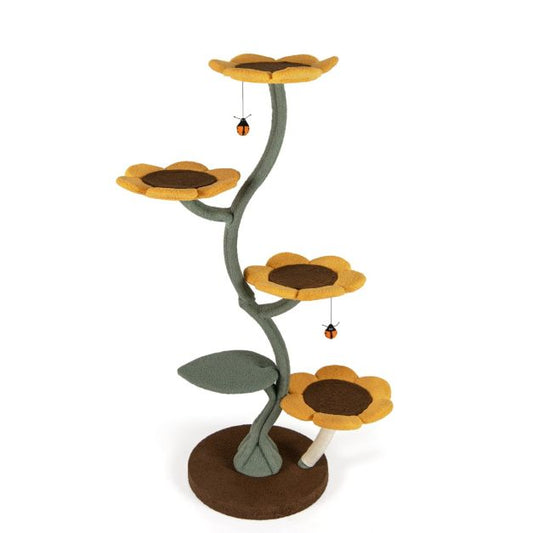 ARBRE À CHAT FLEUR <br> "Le tournesol"
