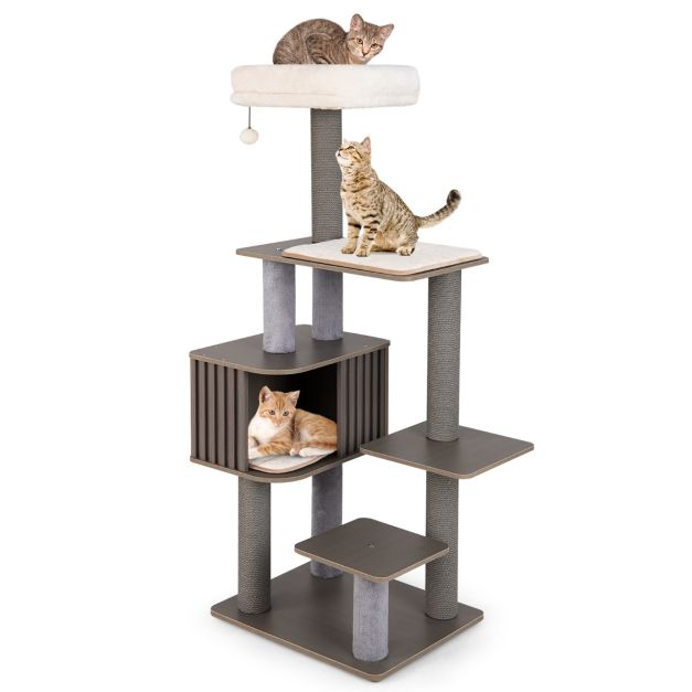 ARBRE À CHAT EN BOIS <br> "Le safe"