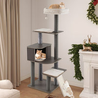ARBRE À CHAT EN BOIS <br> "Le safe +"