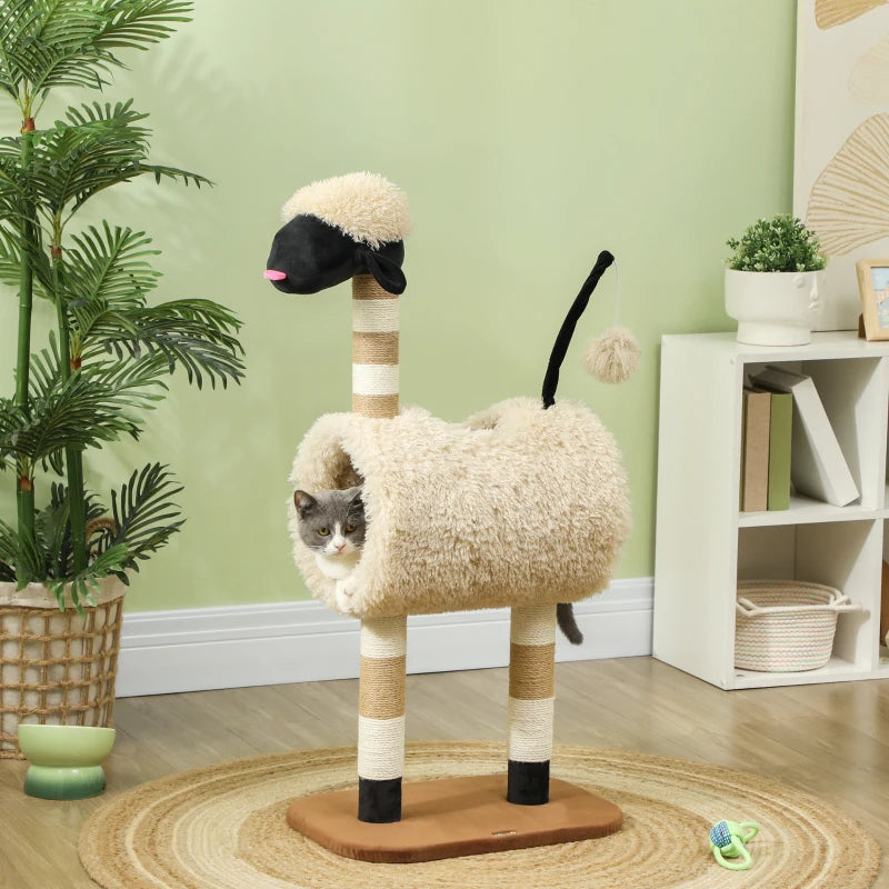ARBRE À CHAT DESIGN <br> "Le mouton"